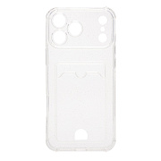 Чехол-накладка - SC300 с картхолдером для "Apple iPhone 17 Pro Max" (white)