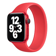 Ремешок - ApW15 монобраслет Apple Watch 42/44/45/49 mm силикон (red)