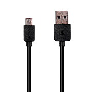 Кабель USB - micro USB Remax RC-06m Light  100см 2,1A  (black)