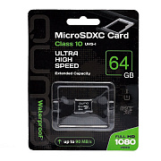 Карта флэш-памяти MicroSD 64 Гб Qumo без SD адаптера (class 10) UHS-1