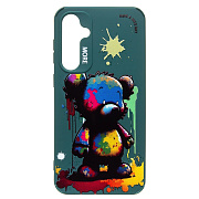 Чехол-накладка - SC335 для "Samsung Galaxy S23 FE"  (медведь) (dark green) (227157)