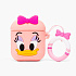 Чехол - 3D для кейса "Apple AirPods/AirPods 2" (принт 009) (light pink) (009)