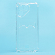 Чехол-накладка - SC276 с картхолдером для "Tecno Pova 7 Neo/Pova 7 4G" (transparent) (241061)