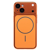 Чехол-накладка - SM091 AG-Glass SafeMag для "Apple iPhone 15" (orange)