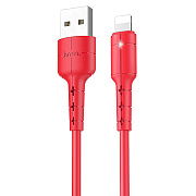 Кабель USB - Apple lightning Hoco X30 Star 10W 120см 2A  (red)