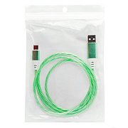 Кабель USB - Type-C - Luminous  100см 2A  (green)