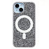 Чехол-накладка - SM029 POSH SHINE SafeMag для "Apple iPhone 14/iPhone 13" россыпь кристаллов (white titanium)