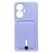 Чехол-накладка - SC304 с картхолдером для "Realme C55" (dark violet)
