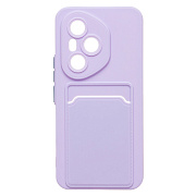Чехол-накладка - SC337 с картхолдером для "Honor 400 Pro Global" (light violet) (240653)