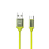 Кабель USB - micro USB - DC-130  100см 1,5A  (green)