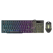 Проводной набор Defender C-970 Sydney мембранная, игровая клавиатура с подсветкой+мышь (black)
