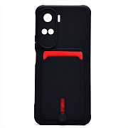Чехол-накладка - SC304 с картхолдером для "Huawei Honor 90 lite" (black) (225726)