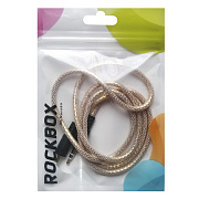 Кабель AUX (папа-папа) RockBox RC-MM2*  100см   (yellow)