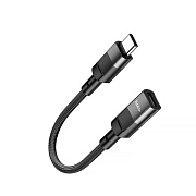 Переходник Lightning (м) - Type-C (п) Hoco U107 (black)