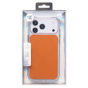 Чехол-накладка SM046 SafeMag для "Apple iPhone 17 Pro Max" (orange/transparent)