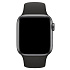 Ремешок - ApW Sport Band Apple Watch 42/44/45/49 mm силикон на кнопке (S) (black)