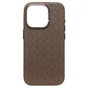 Чехол-накладка - SM089 SafeMag экокожа  для "Apple iPhone 15 Pro" (clay)