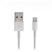 Кабель USB - Apple lightning Glossar iP5-01  100см 1,5A  (white)