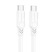Кабель Type-C - Type-C Borofone BX81 60W 100см 3A  (white)