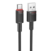 Кабель USB - Type-C Borofone BX110 Beneficio 18W 100см 3A  (black)