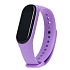Ремешок - WB13 Xiaomi Mi Band 3/Mi Band 4 силикон на кнопке (регулируемый) (light violet)