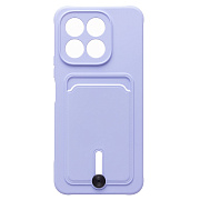 Чехол-накладка - SC304 с картхолдером для "Honor X6b" (light violet) (233903)
