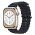 Ремешок - ApW26 Ocean Band Apple Watch 42/44/45/49 mm силикон (black)