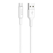 Кабель USB - micro USB Hoco X25 10W 100см 2A  (white)