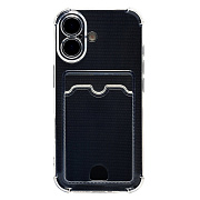 Чехол-накладка - SC276 с картхолдером для "Apple iPhone 17" (transparent) (242671)