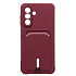 Чехол-накладка - SC304 с картхолдером для "Samsung Galaxy A26 5G" (bordo) (239381)
