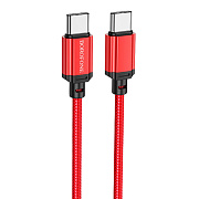 Кабель Type-C - Type-C Borofone BX87 PD 60W 100см 3A  (red)