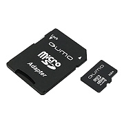 Карта флэш-памяти MicroSD  8 Гб Qumo +SD адаптер (class 10) UHS-1