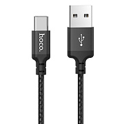 Кабель USB - Type-C Hoco X14 Times Speed 15W 200см 3A  (black)