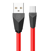 Кабель USB - micro USB Remax RC-030m Aliens  100см 2,1A  (red)