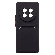 Чехол-накладка - SC337 с картхолдером для "Realme 13 Pro 5G Global" (black) (237012)