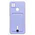 Чехол-накладка - SC304 с картхолдером для "Xiaomi Redmi 9C" (dark violet)