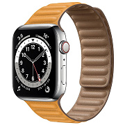 Ремешок - ApW31 Apple Watch 38/40/41 mm экокожа на магните (orange)