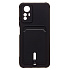 Чехол-накладка - SC304 с картхолдером для "Xiaomi Redmi Note 12S" (black)