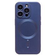 Чехол-накладка - SM020 Matte SafeMag для "Apple iPhone 15 Pro" (dark blue)