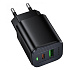 Адаптер Сетевой Borofone BAS83A Star USB/Type-C 20W (black)