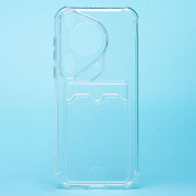 Чехол-накладка - SC278 с картхолдером для "Huawei Pura 70 Ultra Global" (transparent) (232869)