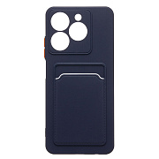 Чехол-накладка - SC337 с картхолдером для "Realme C61 4G Global" (dark blue) (236992)