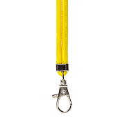 Шнурок текстильный на шею с карабином (yellow) (yellow)