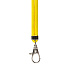 Шнурок текстильный на шею с карабином (yellow) (yellow)