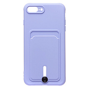Чехол-накладка - SC304 с картхолдером для "Apple iPhone 7 Plus/ 8 Plus" (dark violet)