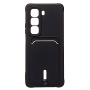 Чехол-накладка - SC304 с картхолдером для "Infinix Hot 50 4G" (black) (237574)