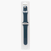 Ремешок - ApW Sport Band Apple Watch 42/44/45/49 mm силикон на кнопке (S) (dark blue)