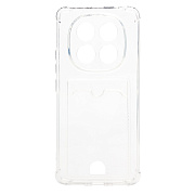 Чехол-накладка - SC276 с картхолдером для "Xiaomi Redmi Note 14 Pro 4G" (transparent) (240450)