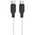 Кабель Type-C - Type-C Hoco X90 Cool PD 60W 100см 3A  (white)
