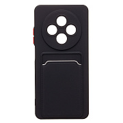 Чехол-накладка - SC337 с картхолдером для "OPPO Reno 12 F 4G" (black)